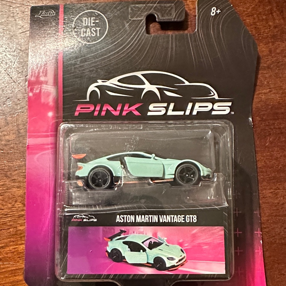 Pink Slips Aston Martin Vantage GT8 - Mint Green Die-Cast Car